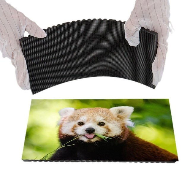 Flexible Module LED Display Screen Curved Soft LED Screen / Flexible Foldable LED Wal