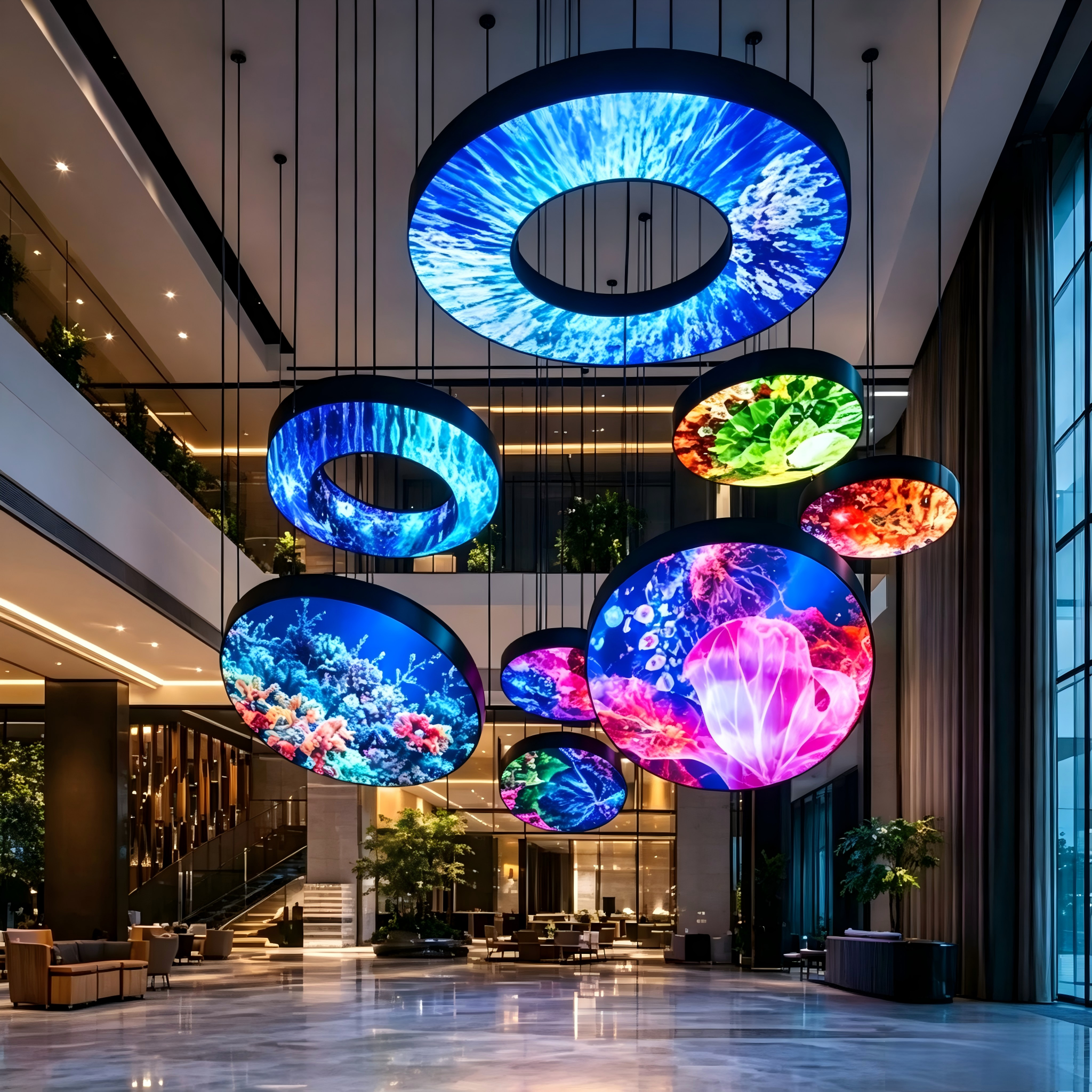 Circular LED Display Screen