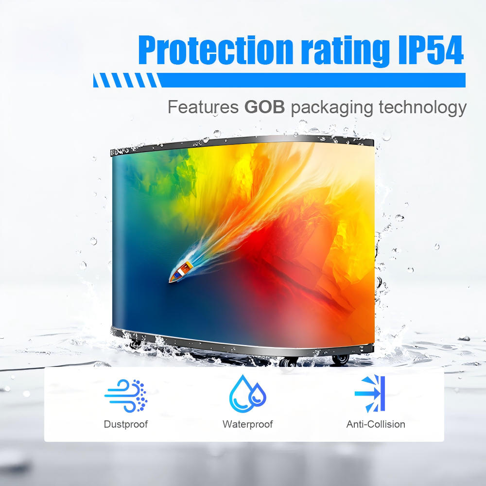 Flexible LED DJ Booth Screen Bendable Stage DJ Counter Display Screen