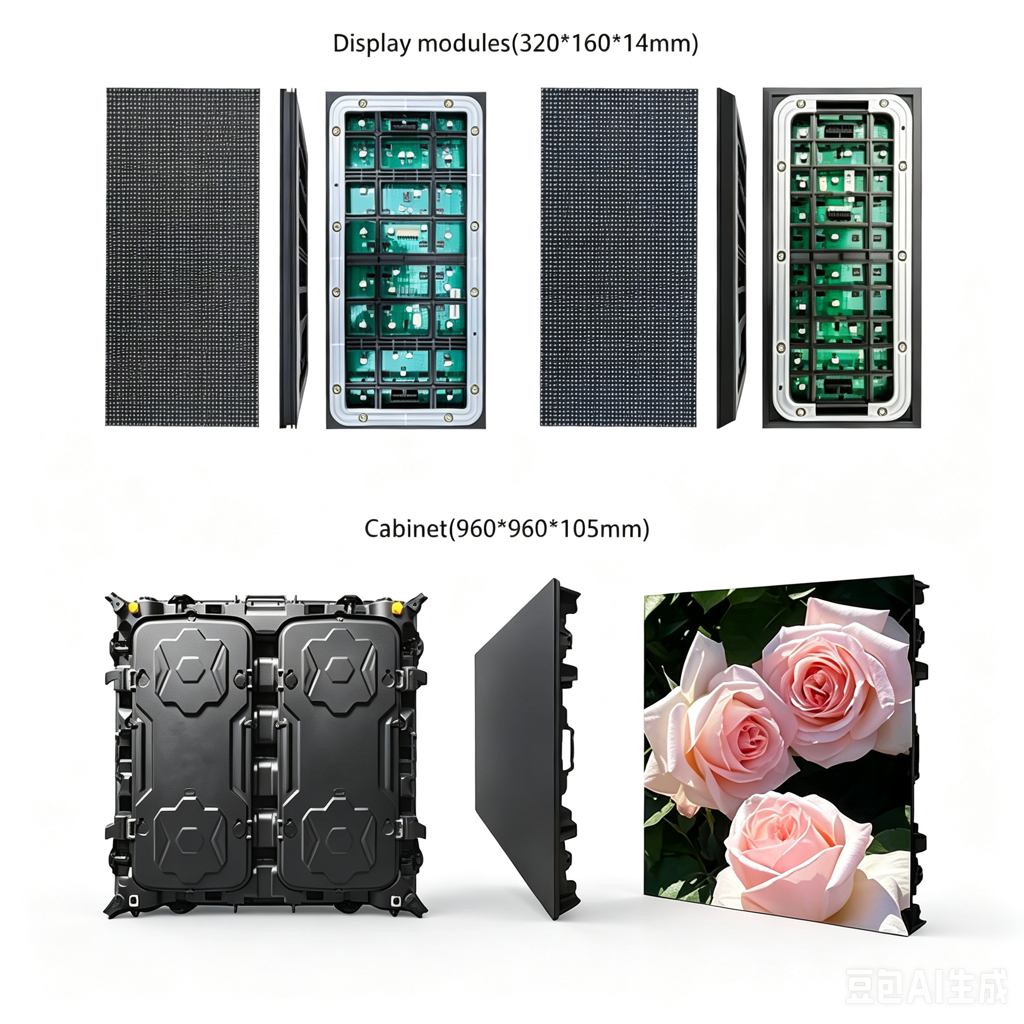 Outdoor 960*960 A960 Die-cast Aluminum LED Screen