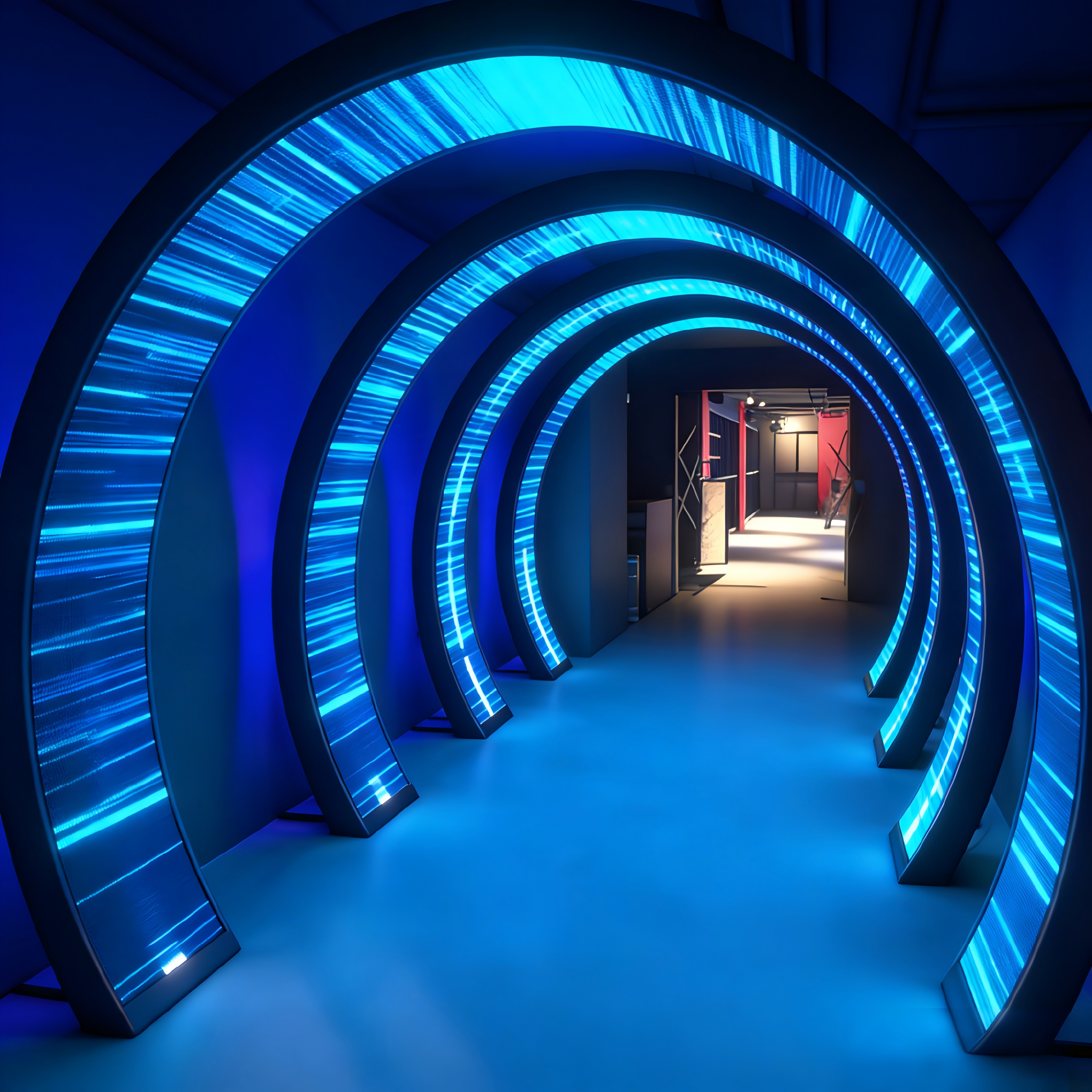 Flexible Module LED Display Screen Curved Soft LED Screen / Flexible Foldable LED Wal