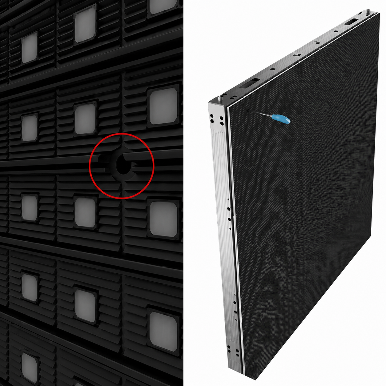 Aluminum Profile Outdoor LED Screen Lightweight Frame Fixed Outdoor Display Screen