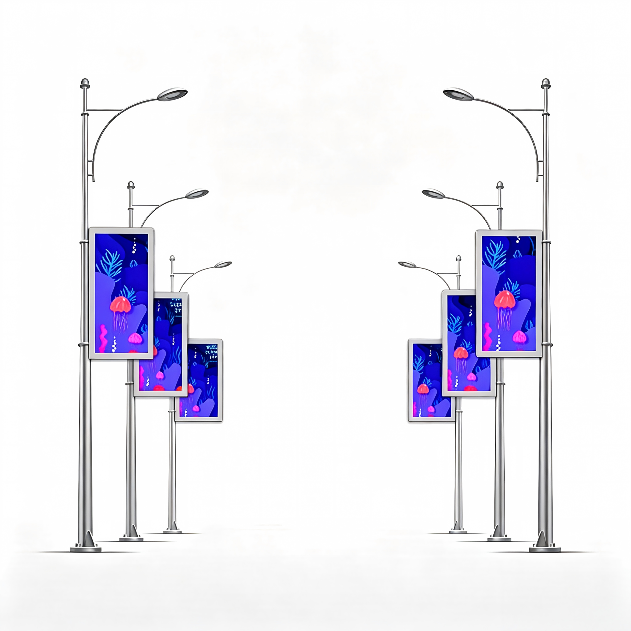 Smart Light Pole LED Screen