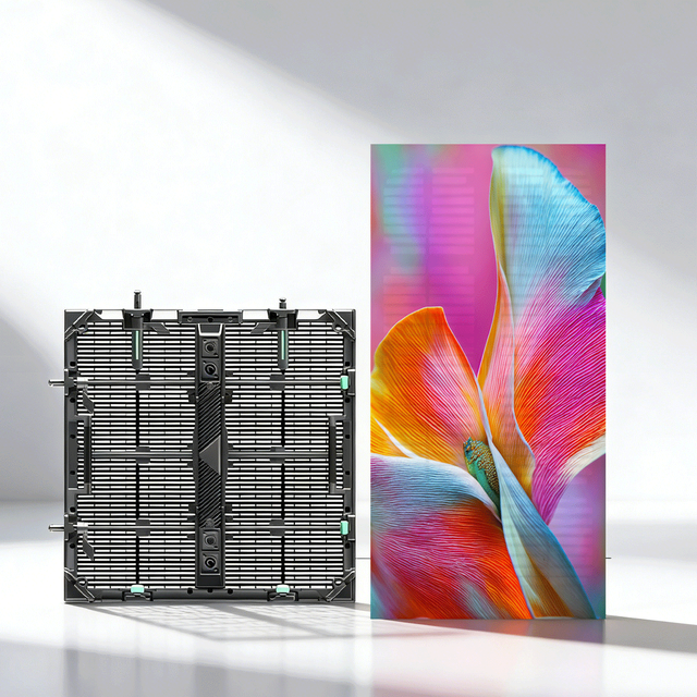 Rental LED Grid Transparent Screen Stage Quick-install Hollow Ice Display Screen