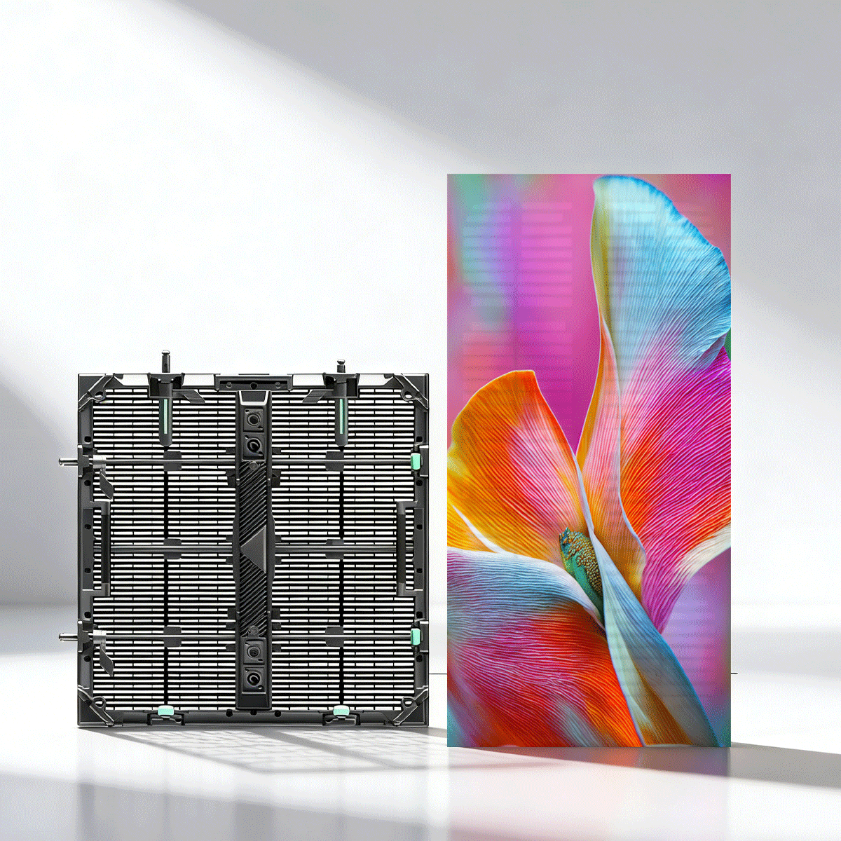 Rental LED Grid Transparent Screen Stage Quick-install Hollow Ice Display Screen
