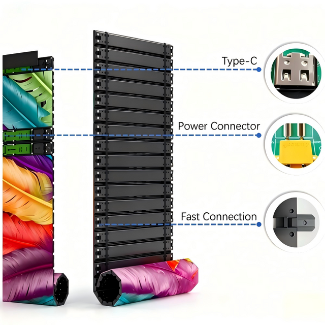 Rollable LED Curtain Display Screen