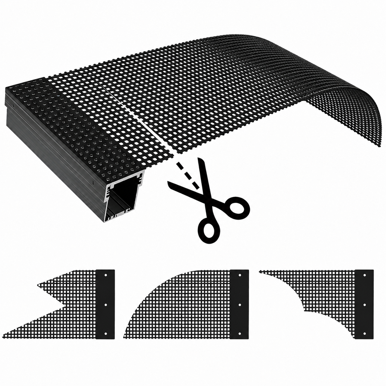 LED Holographic Invisible Screen Naked Eye 3D Floating Holographic Display