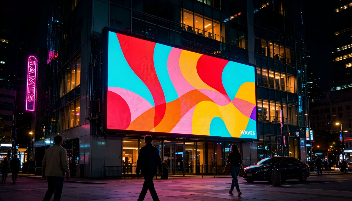 led screen installation