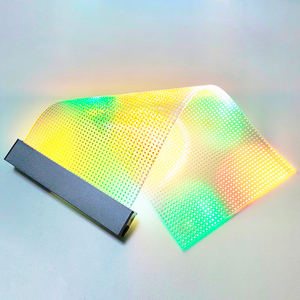 LED Flexible Crystal Film Screen Curved Bendable Transparent Film LED Display Wall