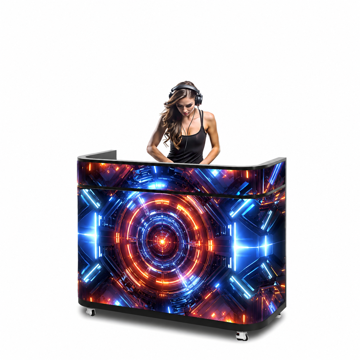 Flexible LED DJ Booth Screen Bendable Stage DJ Counter Display Screen