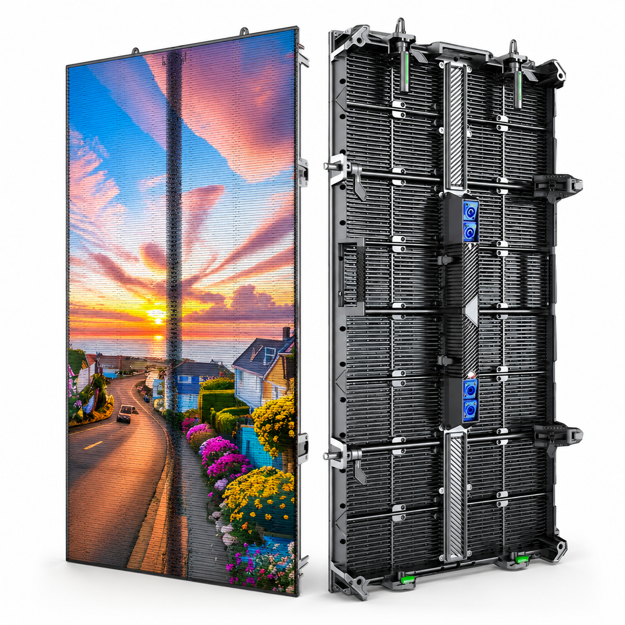Rental LED Grid Transparent Screen Stage Quick-install Hollow Ice Display Screen