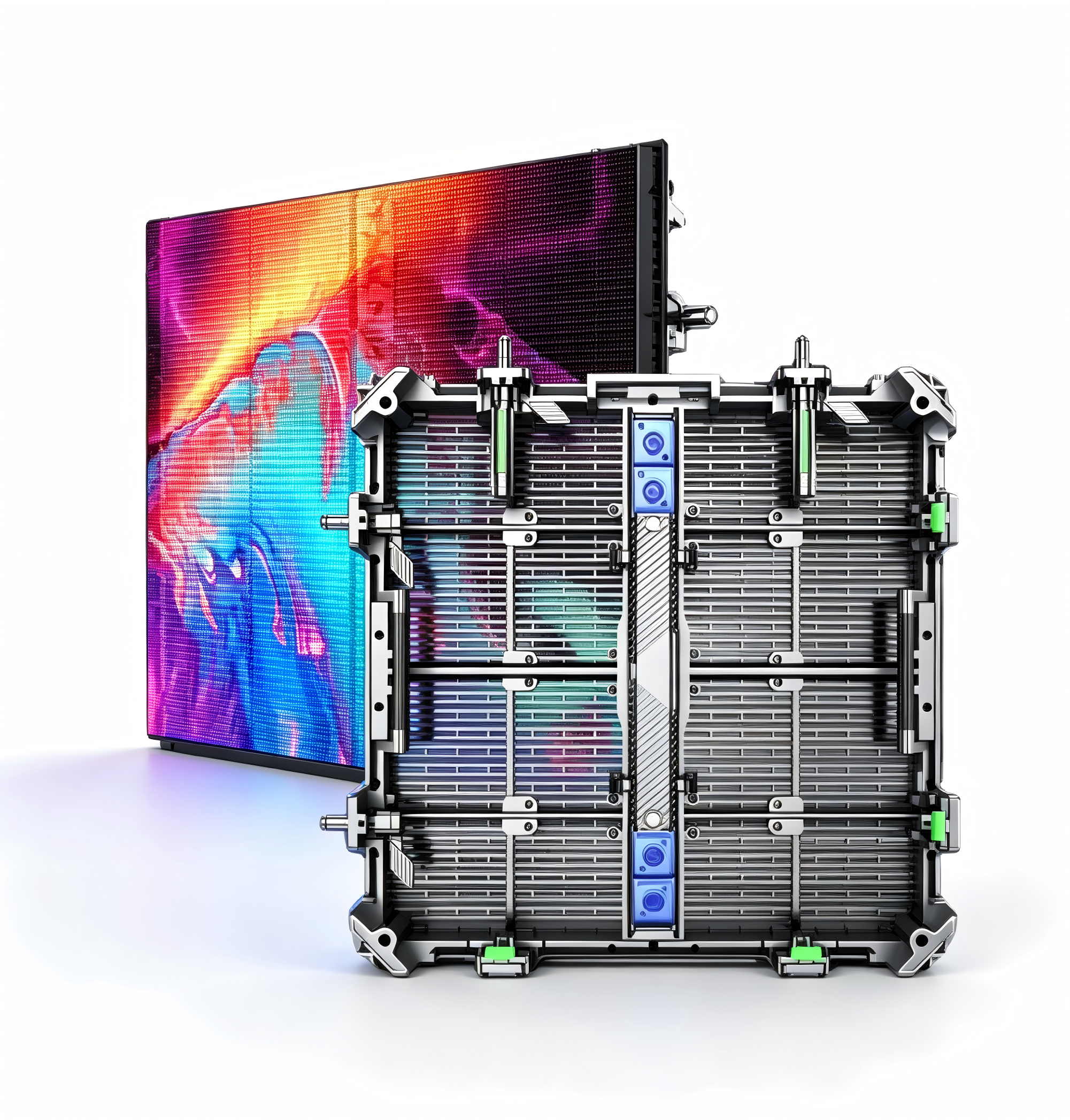 Rental LED Grid Transparent Screen Stage Quick-install Hollow Ice Display Screen