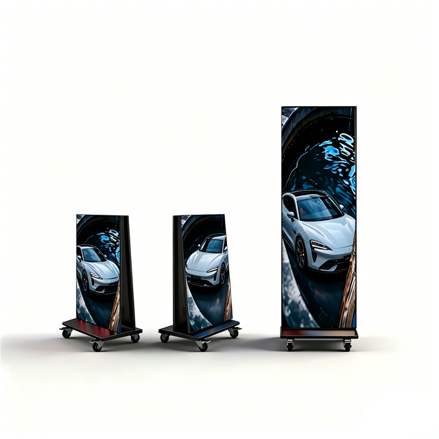 2-Sided Fold Splicing LED Screen Multi-Angle Surround Visual Marketing